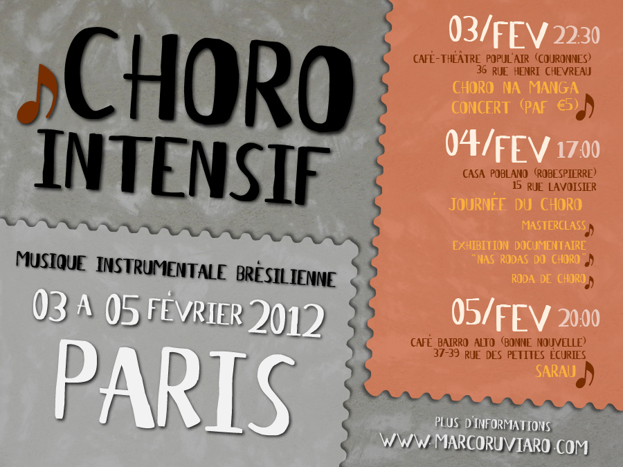 Choro Intensif à Paris… février 2012